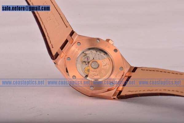 Perfect Replica Audemars Piguet Royal Oak Watch Rose Gold 15400or.oo.d088cr.01 (BP)